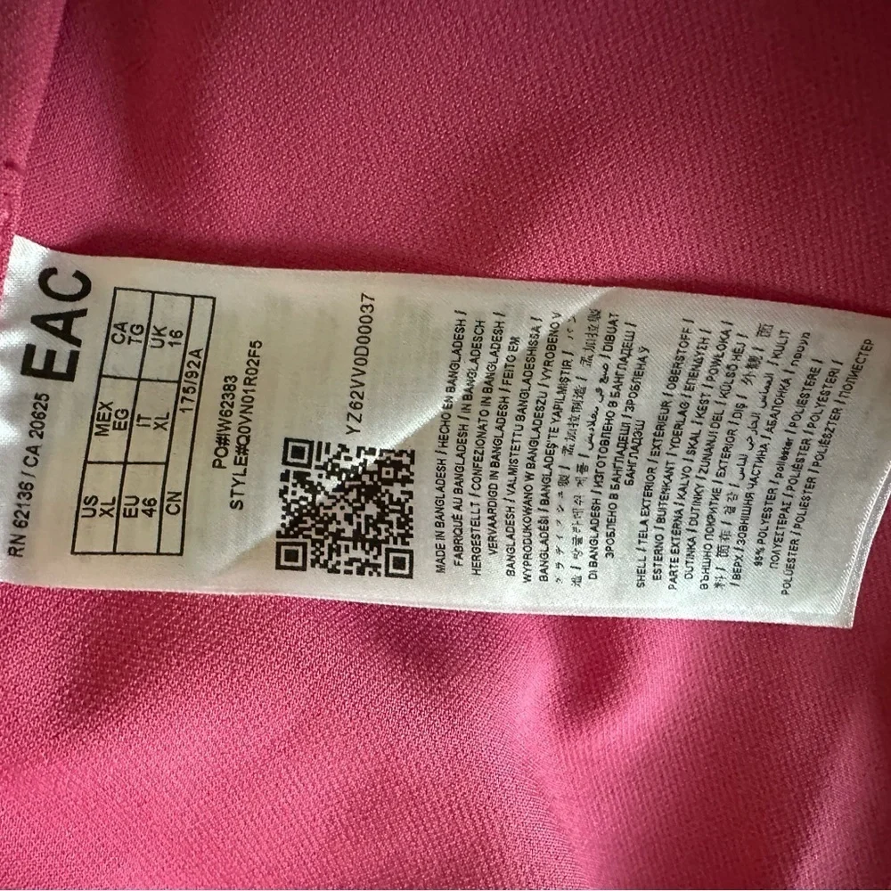 Guess Hot Pink Belted Double Breasted Trench Coat size XL - Picture 5 of 6